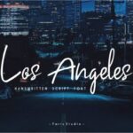 Los Angeles Font Poster 1
