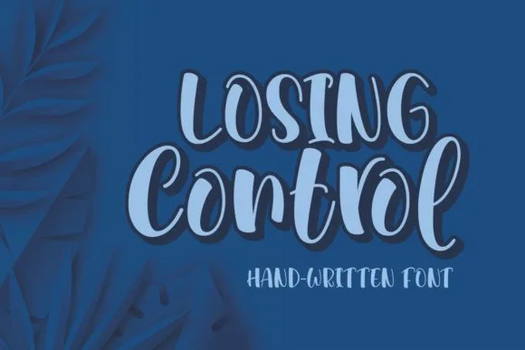 Losing Control Font Poster 1