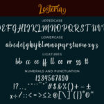 Losteria Script Font Poster 8