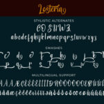 Losteria Script Font Poster 9