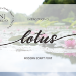Lotus Font Poster 1