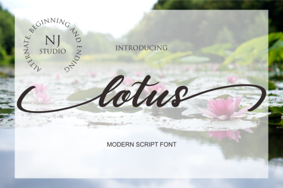 Lotus Font Poster 1