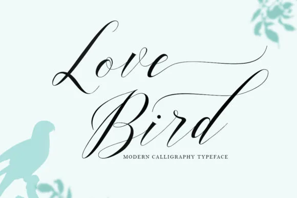 Love Bird Font Love Bird Font Poster 1