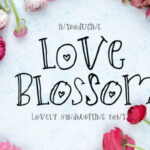 Love Blossom Font Poster 1