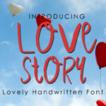 Love Story Font Poster 1