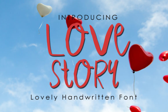 Love Story Font Poster 1