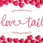 Love Tail Font Poster 1