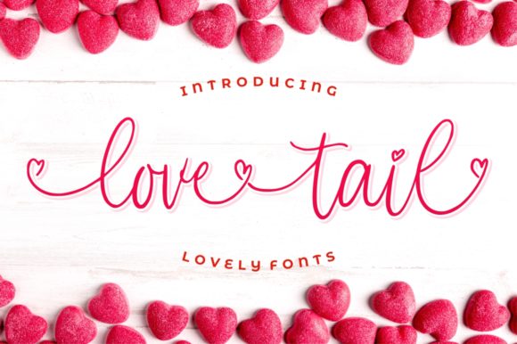 Love Tail Font Poster 1