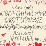 Love Tail Font Poster 7