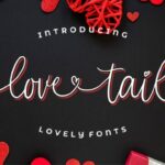 Love Tail Font Poster 8