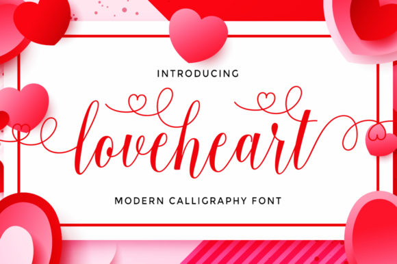 Loveheart Font Poster 1