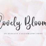Lovely Blooms Font Poster 1