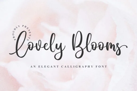 Lovely Blooms Font Lovely Blooms Font Poster 1