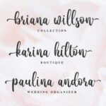 Lovely Blooms Font Poster 2