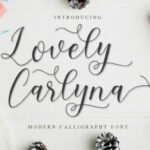 Lovely Carlyna Font Poster 1