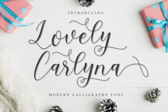 Lovely Carlyna Font Poster 1
