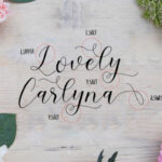 Lovely Carlyna Font Poster 2
