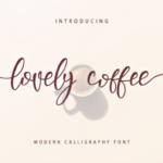 Lovely Coffee Font Poster 1