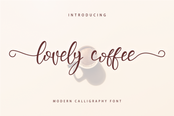 Lovely Coffee Font Poster 1