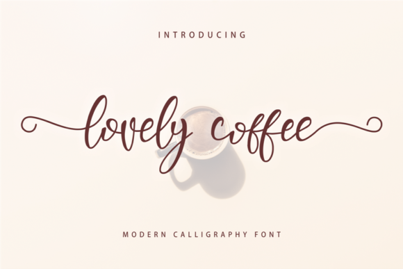 Lovely Coffee Font Lovely Coffee Font Poster 1
