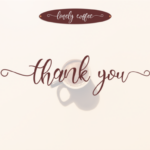 Lovely Coffee Font Poster 6