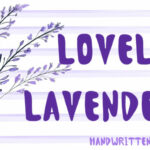 Lovely Lavender Font Poster 1