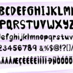 Lovely Lavender Font Poster 5