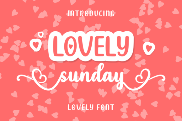 Lovely Sunday Font Lovely Sunday Font Poster 1