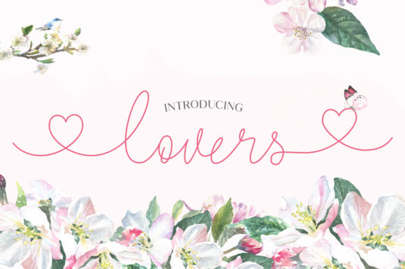 Lovers Font Poster 1