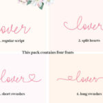 Lovers Font Poster 2
