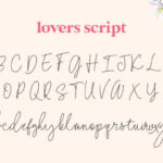 Lovers Font Poster 8