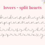 Lovers Font Poster 9