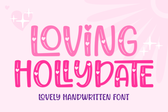 Loving Hollydate Font Poster 1
