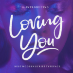 Loving You Font Poster 1