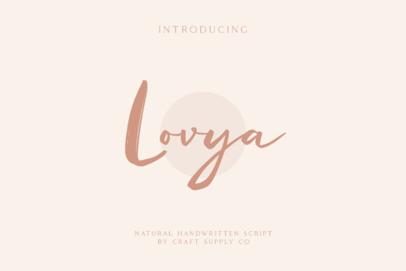 Lovya Font Poster 1