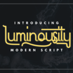 Luminousity Font Poster 1