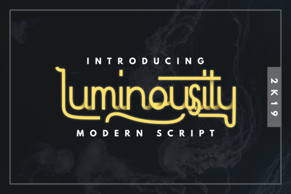 Luminousity Font Poster 1