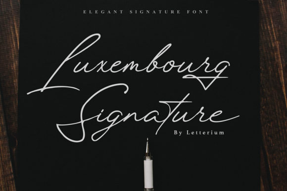 Luxembourg Signature Font