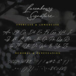 Luxembourg Signature Font Poster 7