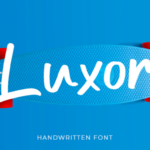 Luxor Font Poster 1