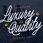 Luxury Quality Font Poster 1