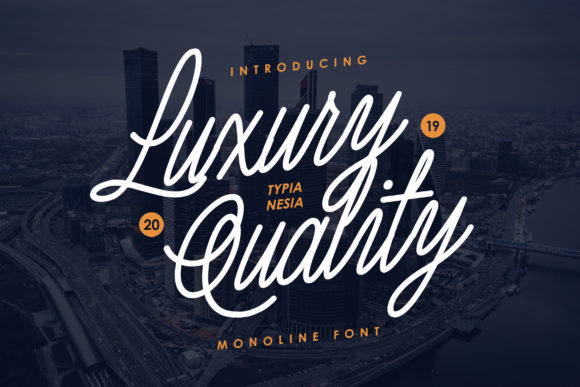 Luxury Quality Font Poster 1