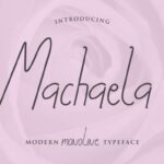 Machaela Font Poster 1