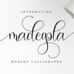 Madegola Script Font Poster 1