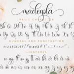 Madegola Script Font Poster 11