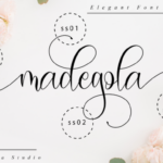Madegola Script Font Poster 10