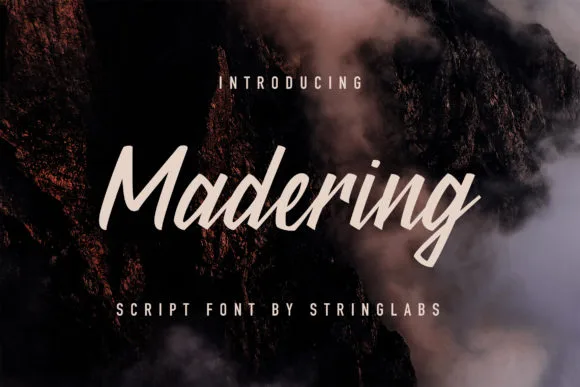 Madering Font Madering Font Poster 1