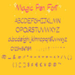 Magic Pen Font Poster 2
