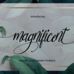 Magnificent Font Poster 1