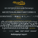 Magnolia Font Poster 3